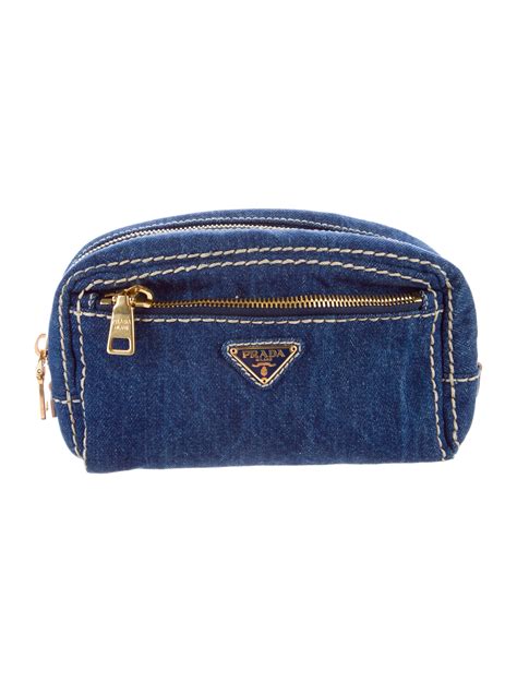 prada denim cosmetic bag|Prada bag price usa.